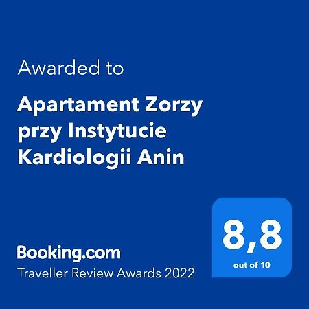 Appartement Apartament Zorzy Przy Instytucie Kardiologii Anin à Varsovie Extérieur photo